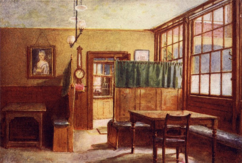 Kafferum på Old Bell Inn, Holborn, 1897 av Philip Norman