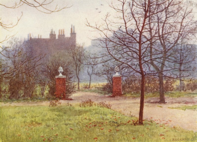 Trädgård från Scarsdale House, Kensington, 1892 av Philip Norman