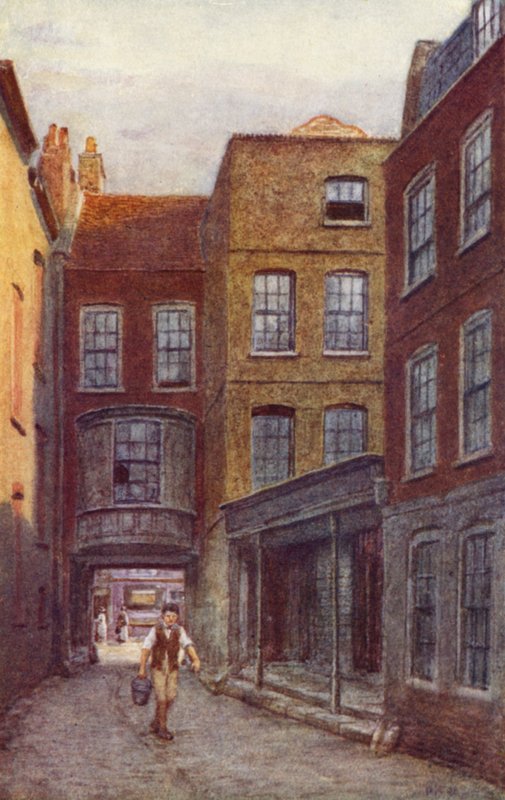 Porten och ingången till White Horse Inn, Fetter Lane, 1898 av Philip Norman