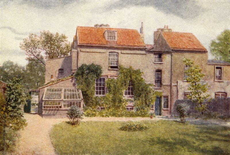 Sandford Manor House från trädgården, 1898 av Philip Norman