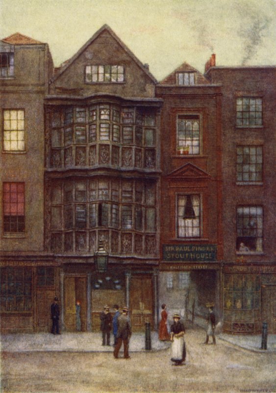 Sir Paul Pindars hus, Bishopsgate Street, 1877 av Philip Norman