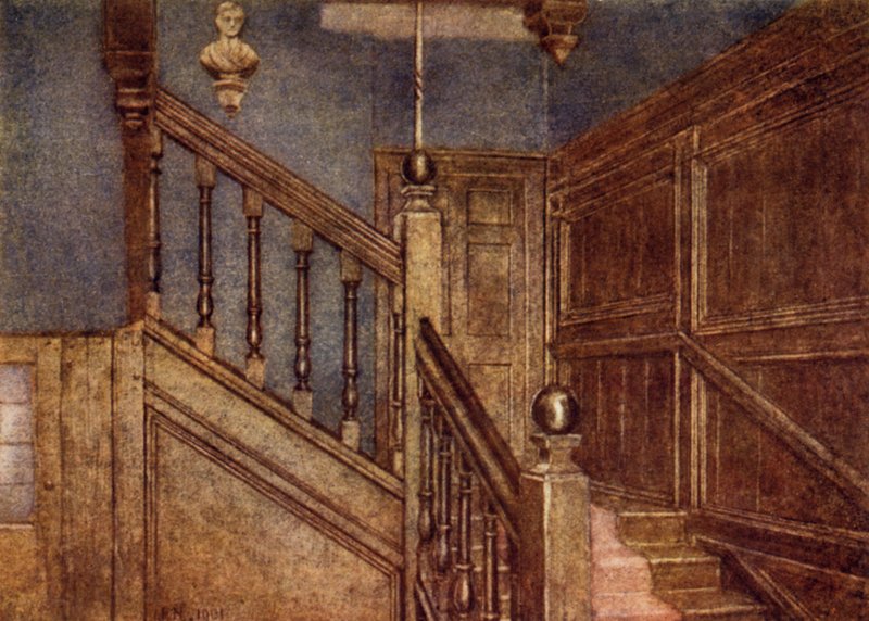 Trappa till Sandford Manor House, 1898 av Philip Norman