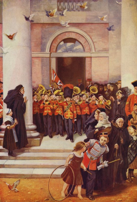 Sons of the Brave (färglitografi) av Philip Richard (after) Morris