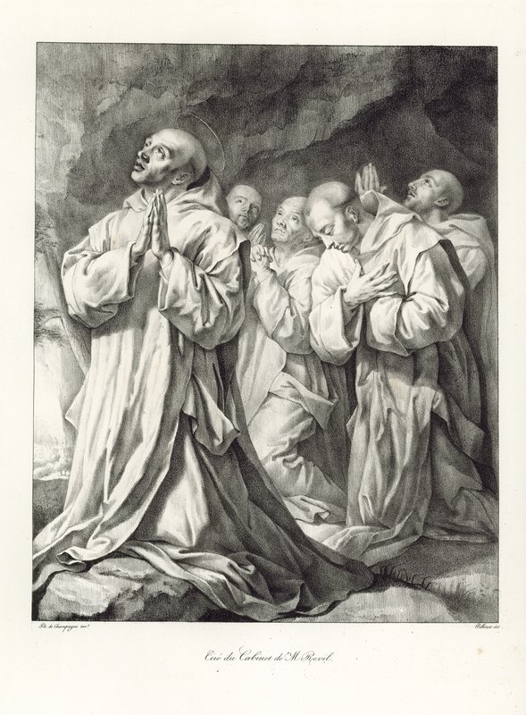 Detalj från The Vision of St Bruno av Philippe de Champaigne