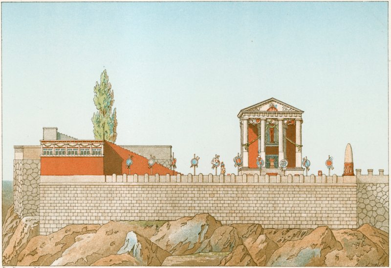 Cora-templet, som restaureret af Labrousteswed av Philippe Benoist