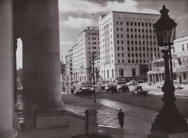 A View of North Terrace, Adelaide, South Australia (s/v foto) av Photographer Australian