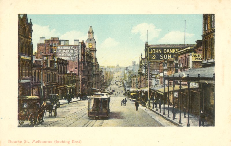 Bourke Street, Melbourne, Victoria, Australien (foto) av Photographer Australian