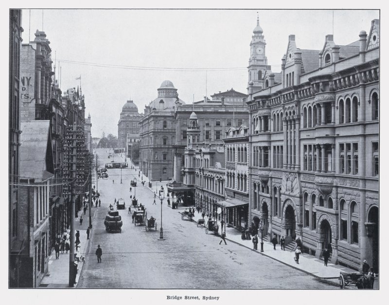 Bridge Street, Sydney (s/v foto) av Photographer Australian