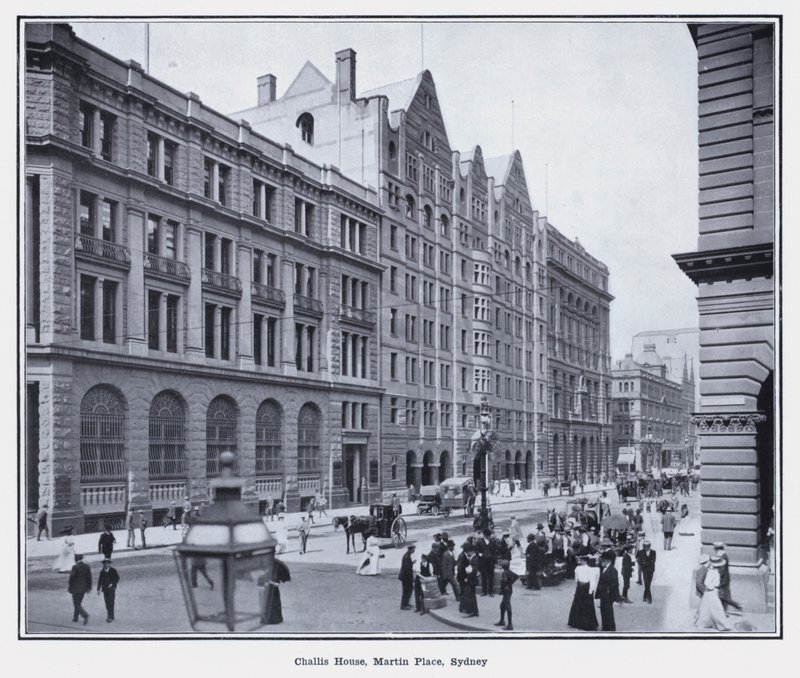 Challis House, Martin Place, Sydney (s/v foto) av Photographer Australian