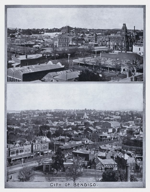 Staden Bendigo (s/v foto) av Photographer Australian