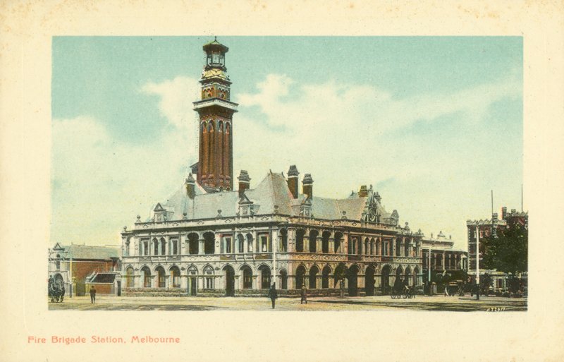 Fire Brigade Station, Melbourne, Victoria, Australien (foto) av Photographer Australian
