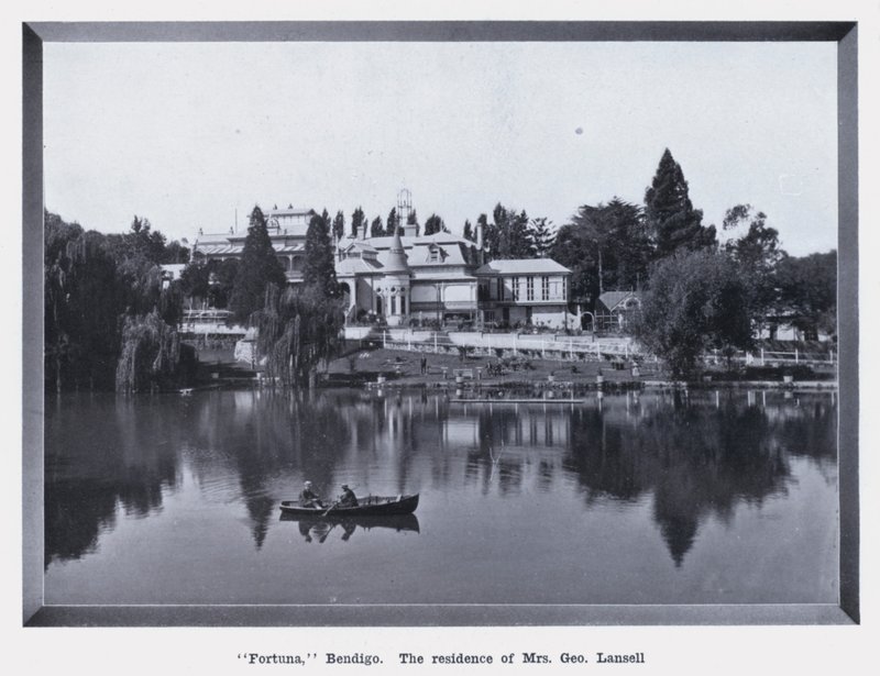 "Fortuna," Bendigo, fru George Lansells bostad (s/v foto) av Photographer Australian