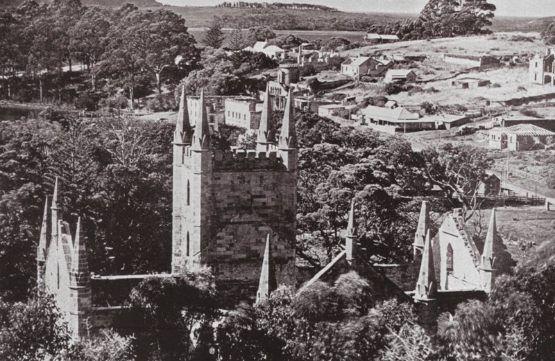 Historiska Port Arthur, Tasmanien (s/v foto) av Photographer Australian