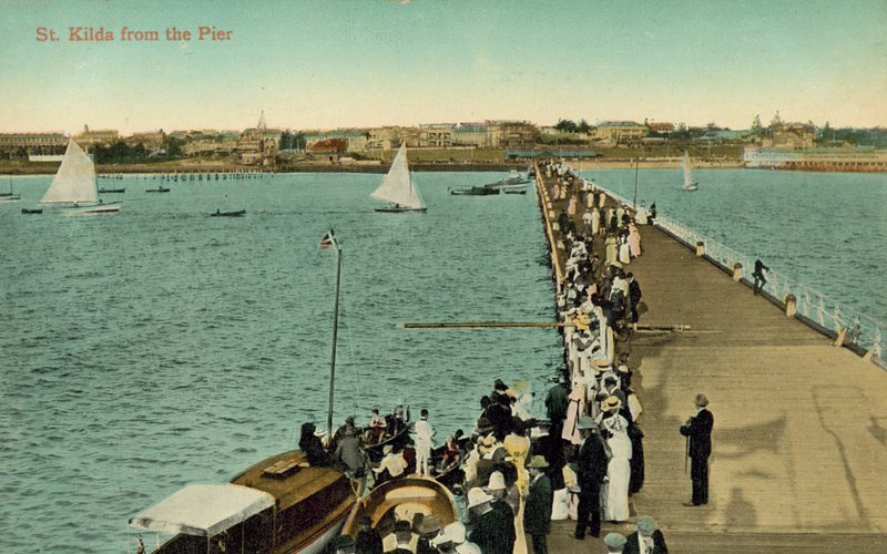 St Kilda från piren, Melbourne, Victoria, Australien (foto) av Photographer Australian