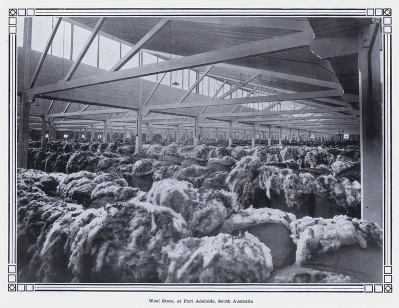 Wool Store, i Port Adelaide, South Australia (s/v foto) av Photographer Australian