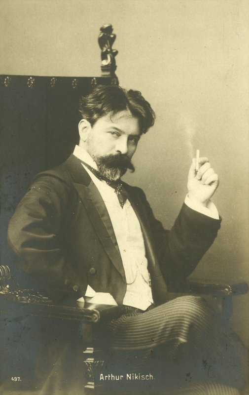 Arthur Nikisch, ungersk dirigent (svartvitt foto) av Photographer Austrian