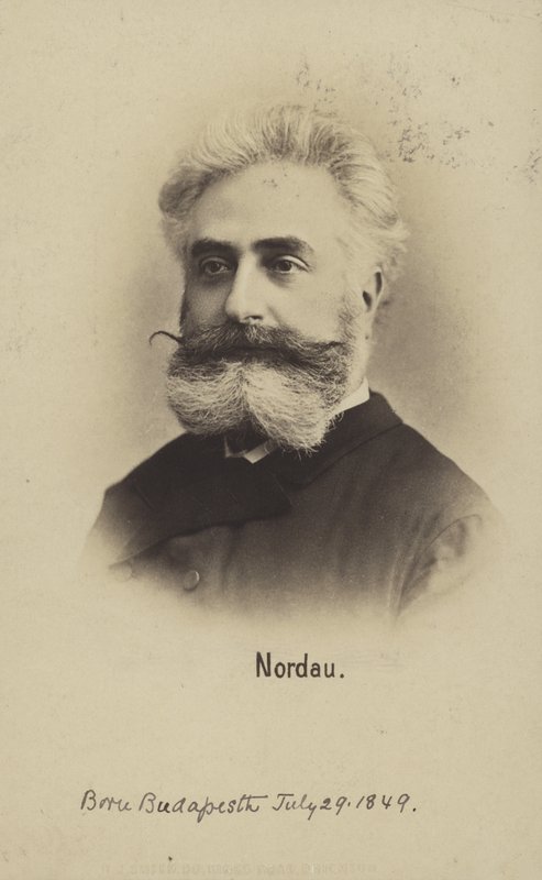 Max Nordau (1849-1923), ungersk sionistledare och författare (svartvitt foto) av Photographer Austrian