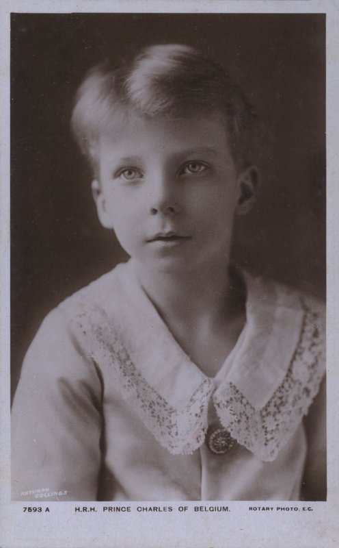 Prins Charles av Belgien, greve av Flandern (s/v foto) av Photographer Belgian