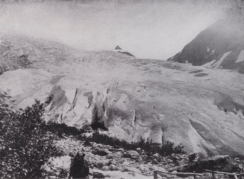 Foten av den stora glaciären (s/v foto) av Photographer Canadian