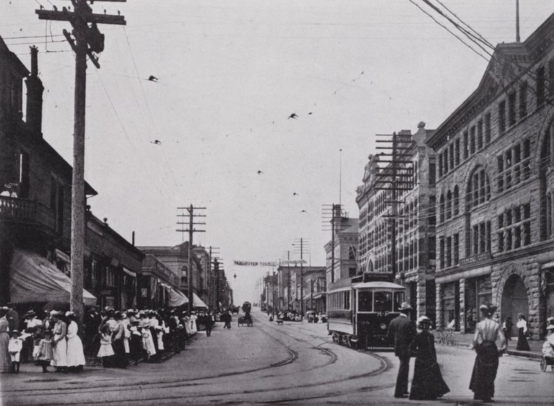 Granville Street, Vancouver (s/v foto) av Photographer Canadian