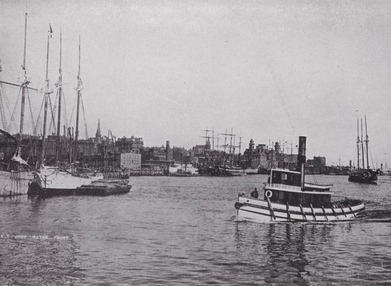 Harbour Front, St John, New Brunswick (s/h foto) swed av Photographer Canadian