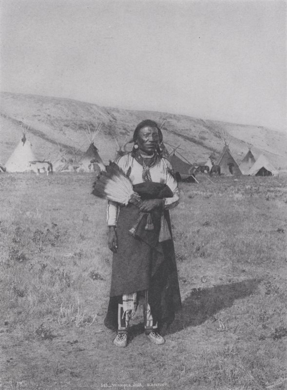 Winnipeg Jack, Blackfoot (s/v foto) av Photographer Canadian