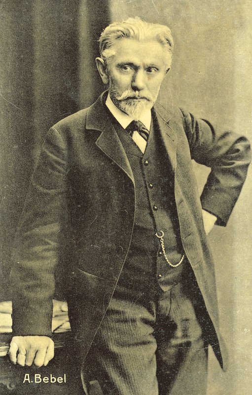 August Bebel, tysk socialistisk politiker (s/v foto) av Photographer German