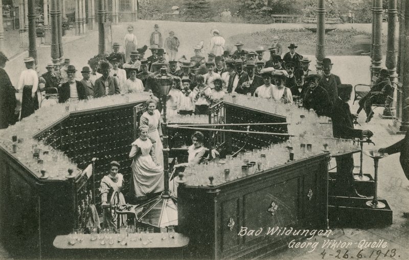 Bad Wildungen. Vykort skickat 1913. av Photographer German