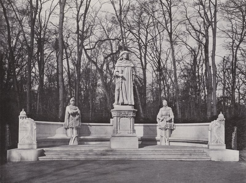 Monument i Siegesallee, kurfurst Friedrich I (s/v foto) av Photographer German