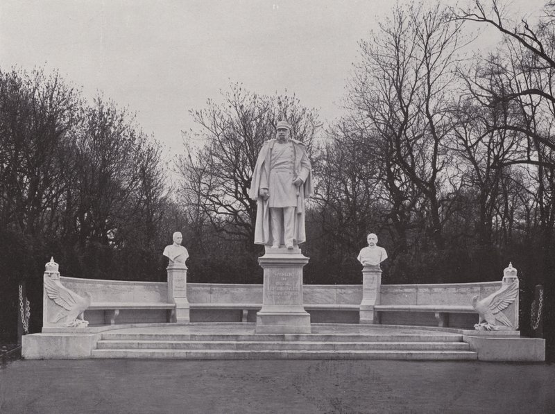 Monument i Sieges-Allee, Wilhelm Der Grosse (s/v foto) av Photographer German