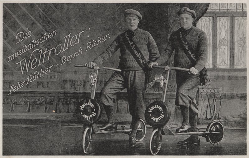 Felix Ruether och Bernhard Ricker, musikaliska skoterförare (s/v foto) av Photographer German