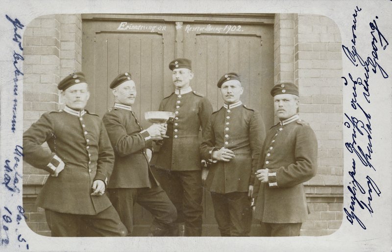 Grupp tyska armésoldater av Photographer German