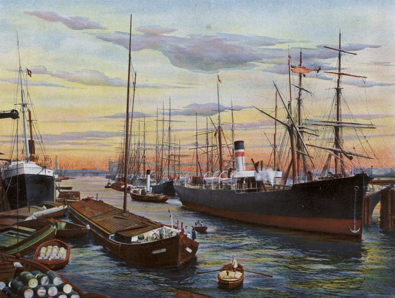 Hamburg: Portbild (foto) av Photographer German
