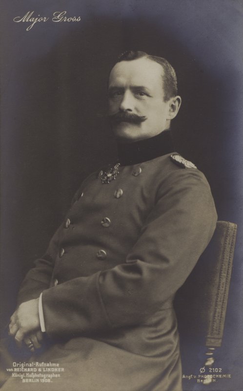 Hans Georg Friedrich Gross, tysk ballongfarare och luftskeppskonstruktör (s/v foto) av Photographer German