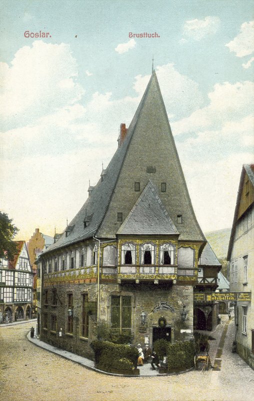 Hotellbröstduk, Goslar (färgfoto) av Photographer German