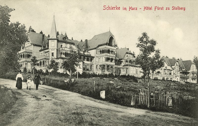 Hotel Furst zu Stolberg, Schierke, Harz, Tyskland (s/v foto) av Photographer German