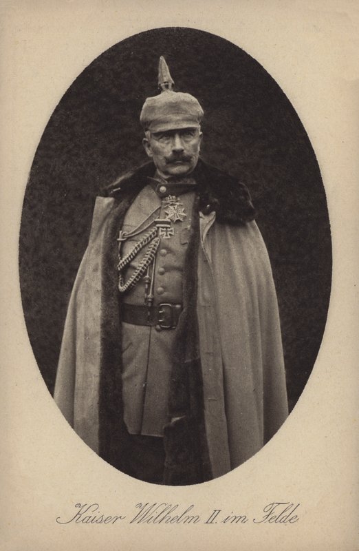 Kaiser Wilhelm II av Tyskland i militäruniform (s/v foto) av Photographer German