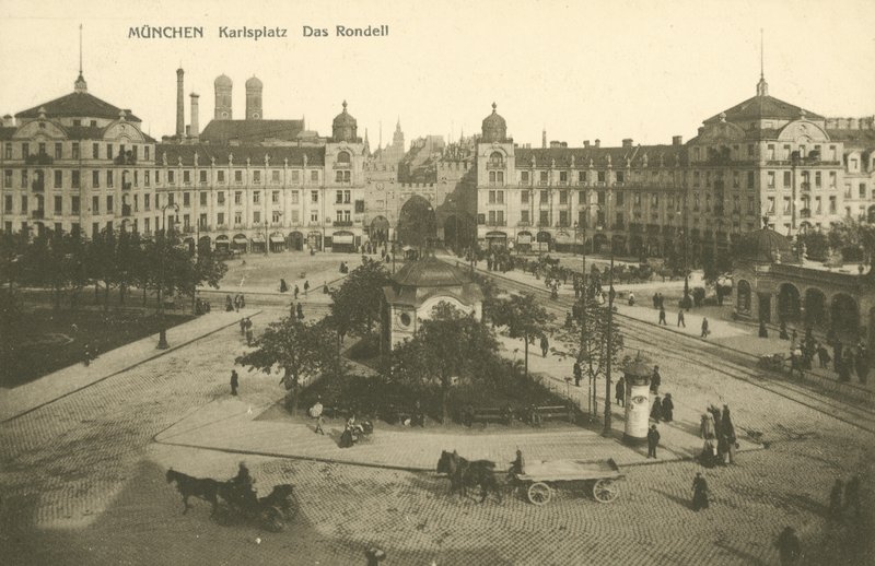 Karlsplatz Rondell, München (s/v foto) av Photographer German