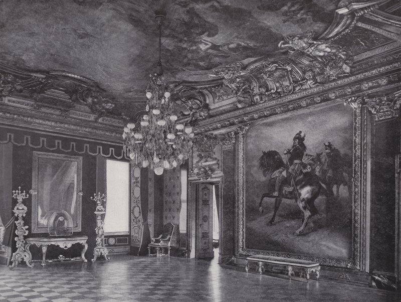 Royal Castle, The Red Eagle Room (s/v foto) av Photographer German