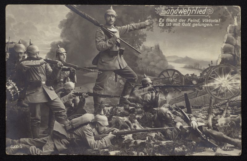 Landwehrlied (Army Song) (s/v foto) av Photographer German