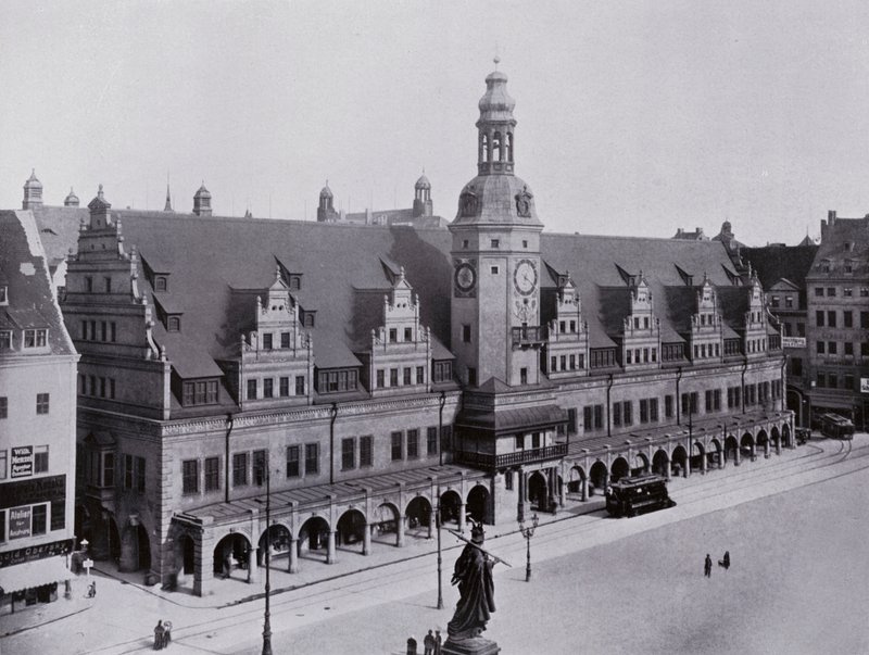 Leipzig: Gamla rådhuset (s/v foto) av Photographer German