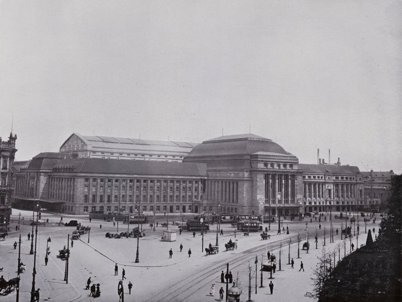 Leipzig: Centralstationen (s/v foto) av Photographer German