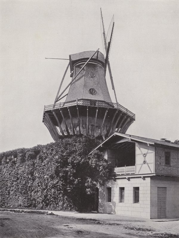 Potsdam, Sanssouci, historisk kvarn (s/v foto) av Photographer German