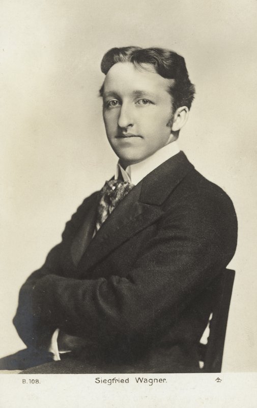 Siegfried Wagner, tysk kompositör och dirigent (s/v foto) av Photographer German