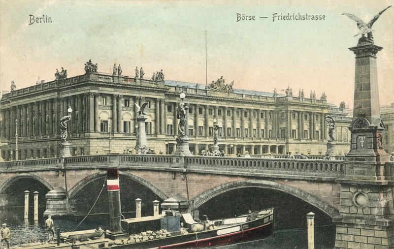 Börs, Friedrichstrasse, Berlin (färgfoto) av Photographer German