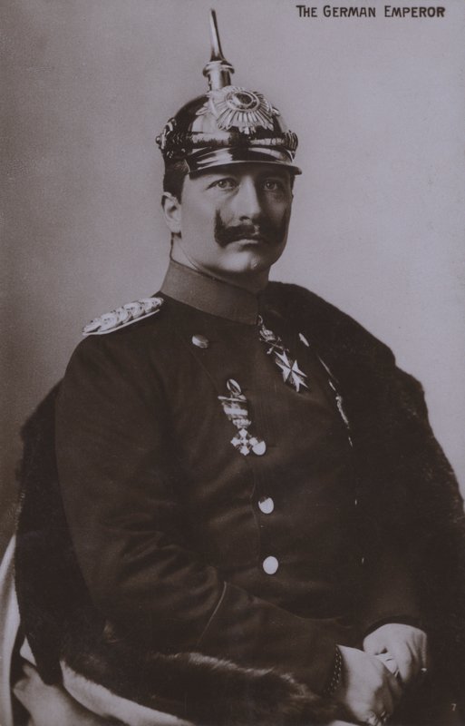 Wilhelm II, tysk kejsare (s/v foto) av Photographer German