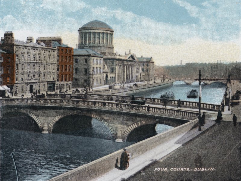 Four Courts, Dublin (färgfoto) av Photographer Irish