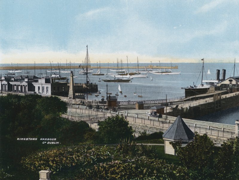 Kingstown Harbour, Co Dublin (färgfoto) av Photographer Irish