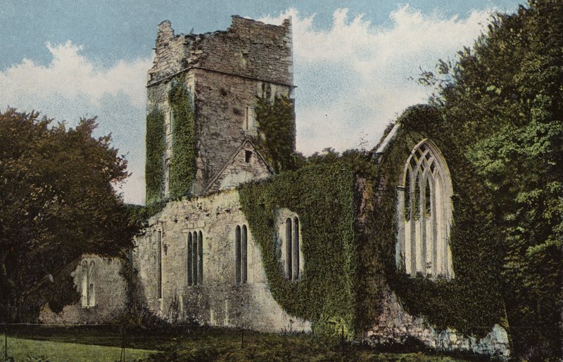 Sydirland: Muckross Abbey, Killarney (färgat foto) av Photographer Irish
