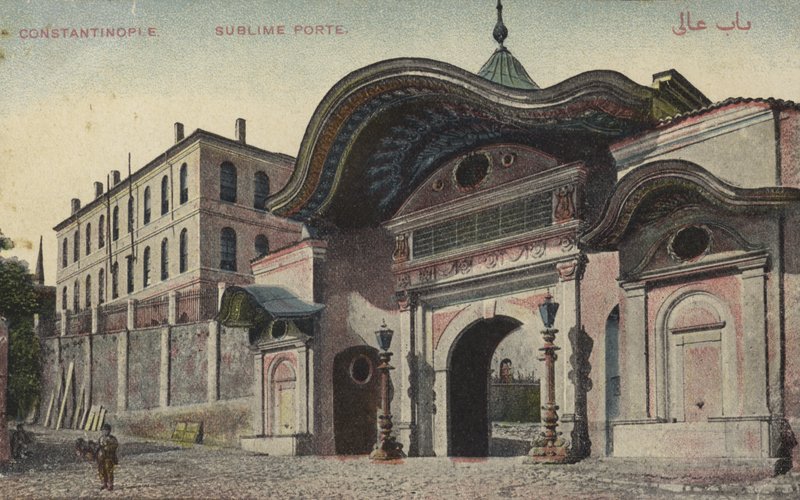 Sublime Porte, Konstantinopel (färgfoto) av Photographer Turkish